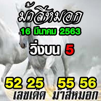 ม้าสีหมอก 16 มีนาคม 2563